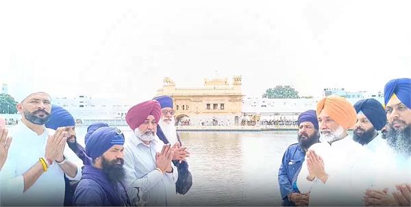 rajya sabha member satnam singh sandhu at sri darbar sahib
